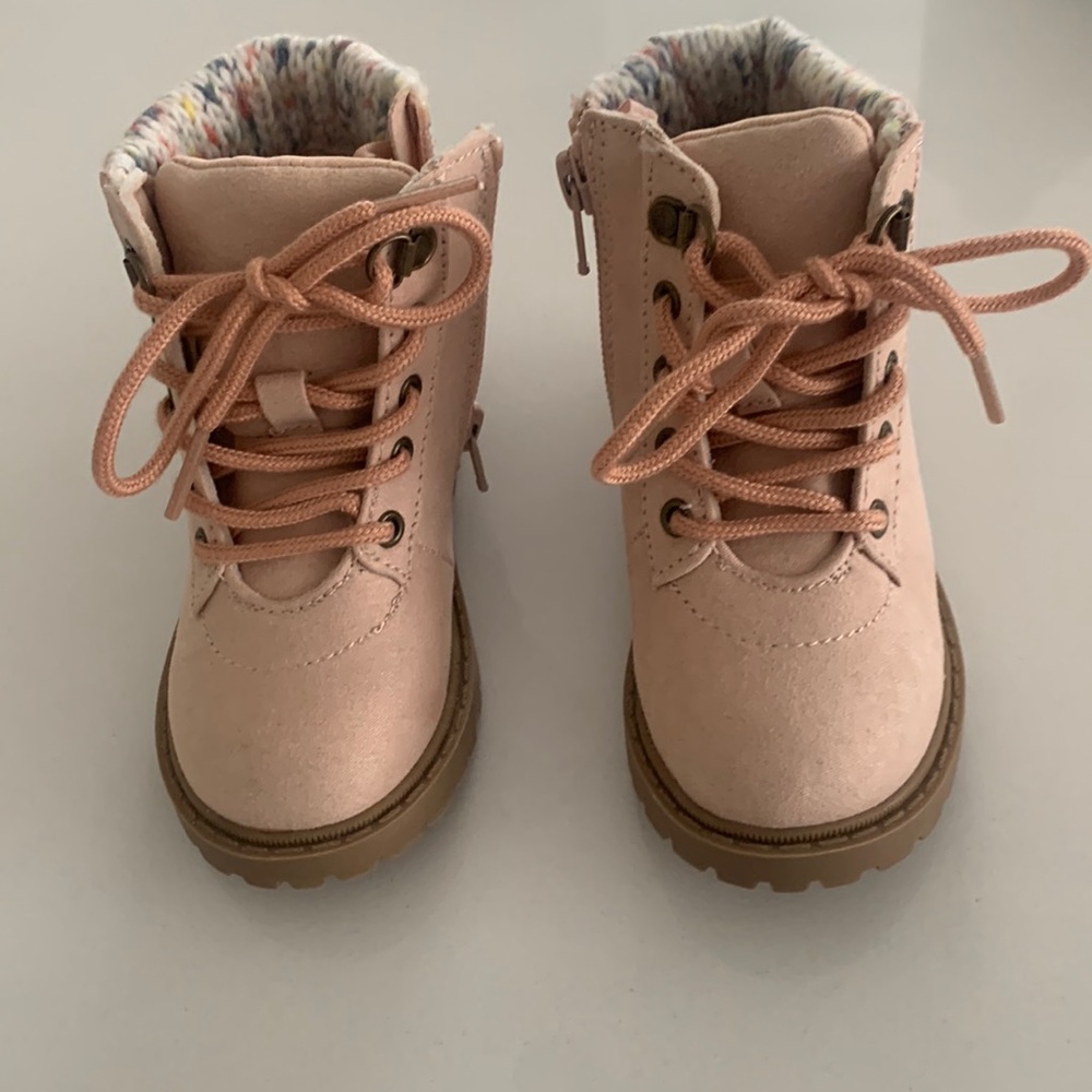 Toddler girls pink boots